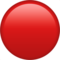 Red Circle emoji on Apple